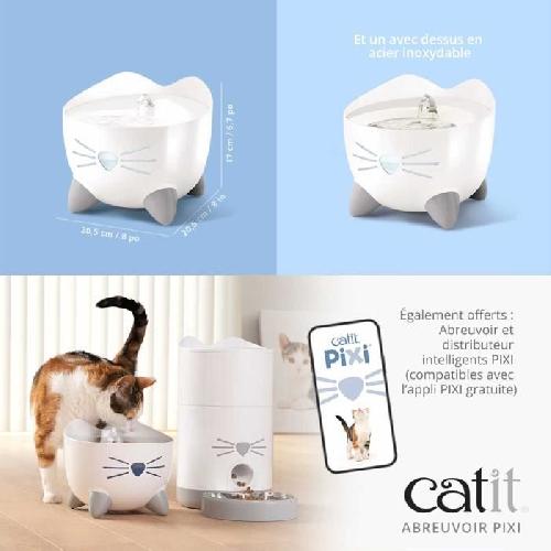 Abreuvoir CAT IT Fontaine a eau automatique pour chat - 2.5 L - Vert