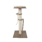 CatElite - GEORGE II Arbre a Chat - 40 x 40 x 79 cm - Plateforme en bois MDF avec un poteau en sisal