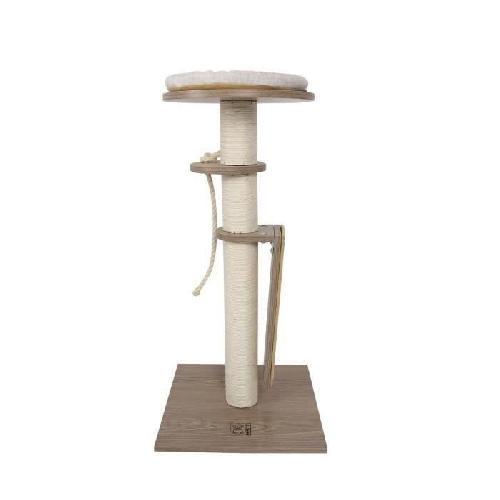 Arbre A Chat CatElite - GEORGE II Arbre a Chat - 40 x 40 x 79 cm - Plateforme en bois MDF avec un poteau en sisal