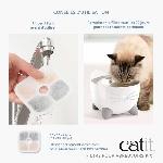 Abreuvoir CATIT 6 Filtres pour fontaine a eau PIXI
