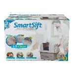 Maison De Toilette - Filtre A Charbon - Tapis Exterieur CATIT Maison de toilette - Bac a litiere pour chat - Smartsift - Systeme de ramassage - L. 66 x l. 48 x H. 64 cm