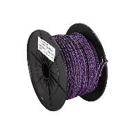 Cats Speciales prix KC NoSTech Cable compatible avec enceinte torsade 2x0.75mm2 Violet noir 100m