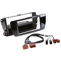 Cats Speciales prix KC NoSTech Facade autoradio 1DIN compatible avec Seat Ibiza 6J FL - Noir Brillant