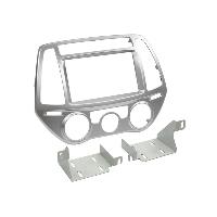 Cats Speciales prix KC NoSTech Facade autoradio 2DIN compatible avec Hyundai i20 ap13 Argent Avec clim manuelle Cats Speciales prix KC NoSTech Facade autoradio 2DIN compatible avec Hyundai i20 ap13 Argent Avec clim manuelle