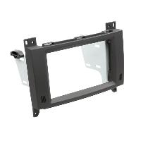 Cats Speciales prix KC NoSTech Kit Facade autoradio 2DIN compatible avec Mercedes Classe A B 04-12 Vito ap14 Noir Rubber touch