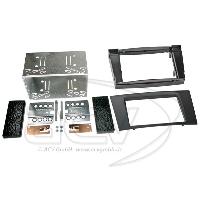 Cats Speciales prix KC NoSTech Kit Facade autoradio 2DIN compatible avec Mercedes Classe E W211 02-09 Noir Rubber touch