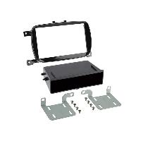 Cats Speciales prix KC NoSTech Kit support avec vide poche compatible avec Fiat 500 - Noir brillant