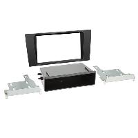 Cats Speciales prix KC NoSTech Support autoradio compatible avec Audi A4 Noir avec vide-poche