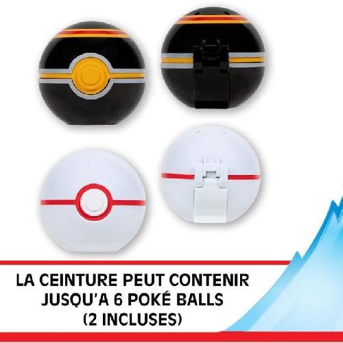 Figurine Miniature - Personnage Miniature Ceinture - BANDAI - Pokémon Clip ?N' Go - 1 ceinture. 2 Poké Balls et 1 figurine Salameche 5 cm