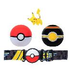 Figurine Miniature - Personnage Miniature Ceinture Clip 'N' Go BANDAI - Pokémon - 1 ceinture. 1 Poké Ball. 1 Luxury Ball et 1 figurine 5 cm Pikachu