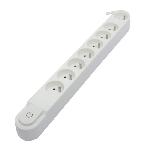 CHACON Bloc multiprise 8 prises 16A avec interrupteur. câble 3 m HO5VV-F 3x1.5 mm² blanc