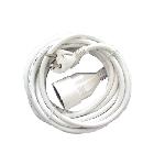 CHACON Prolongateur HO5VVF 3 x 1.5 mm²- 10 m - Blanc