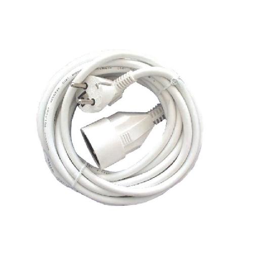 Rallonge CHACON Prolongateur HO5VVF 3 x 1.5 mm²- 10 m - Blanc