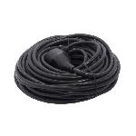 Rallonge CHACON Prolongateur HO5VVF 3 x 1.5 mm² 20 m - Noir