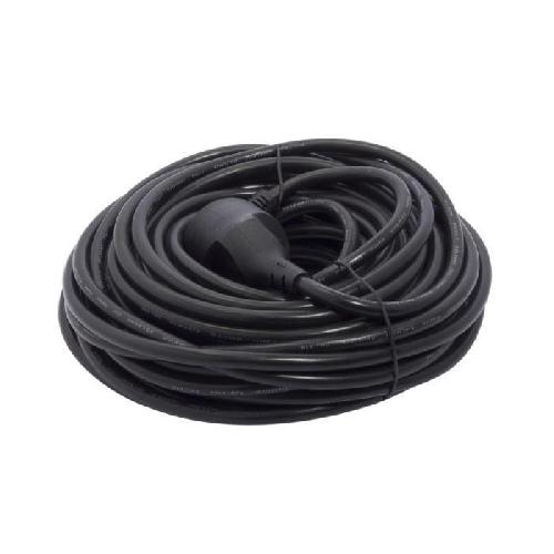 Rallonge CHACON Prolongateur HO5VVF 3 x 1.5 mm² 20 m - Noir