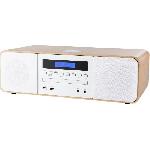 Chaine Hi-fi Chaine compacte Bluetooth - THOMSON - Blanche-Induction - Radio FM-CD-MP3-USB. 50W. Egaliseur. Telecommande. Alim. 230V