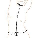 Guepieres et corsets Chaine de corps taille unique SML