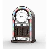 Chaine Hi-fi Juke Box INOVALLEY RETRO13N - Lecteur CD Bluetooth 20W - Entrée Aux-In - Écran LED - Façade Lumineuse