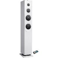 Chaine Hi-fi Tour de son Bluetooth INOVALLEY HP33-CD - Lecteur CD - Haut-parleurs 100 Watts - Blanc