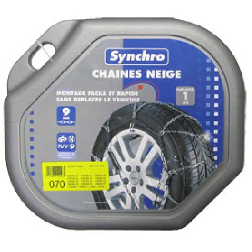 Chaine Neige - Chaussette Chaines neige 9mm compatible avec pneu 13-14POUCES - SYNCHRO 40