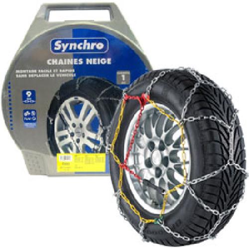 Chaine Neige - Chaussette Chaines neige 9mm compatible avec pneu 14-15POUCES - SYNCHRO 55