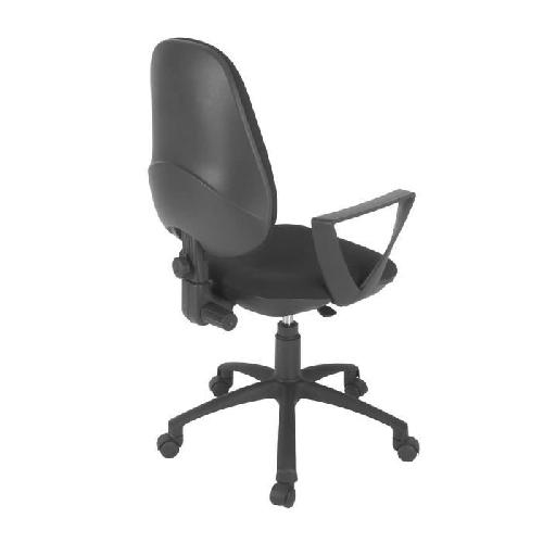 Chaise de bureau - Tissu Noir - 65x65x105 cm - TOULOUSE