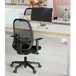 Chaise de bureau - Tissu noir - L 65 x P 65 x H 96 cm - SMART