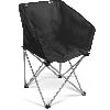 Chaise - Fauteuil De Camping Fauteuil pliant - KAMPA - Tub Chair Eco Charcoal - Léger. matelassé rPET. noir. recyclés. acier. sac de transport. supporte 120 kg