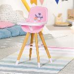 Chaise haute pour poupee BABY BORN - ZAPF CREATION - Modele Highchair - Rose et marron