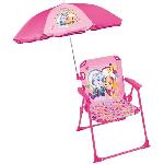 Chaise pliante de camping PAT'PATROUILLE Stella Everest avec parasol ø 65 cm - FUN HOUSE