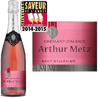 Champagne - Petillant - Mousseux Arthur Metz Rosé - Crémant d'Alsace