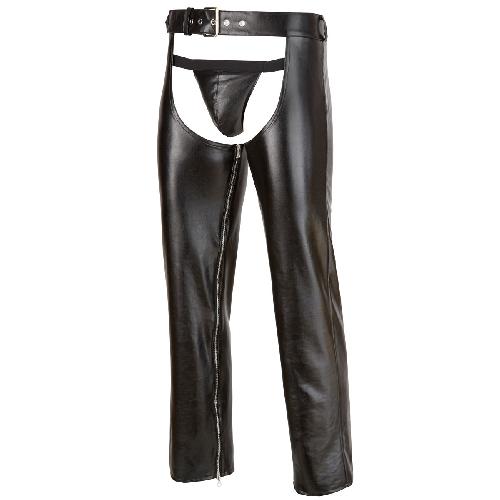 Dessous Chaps et String Noir - XL