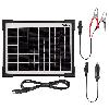 Chargeur De Batterie Panneau Solaire 5W Maintien De Charge