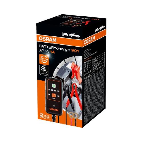 Chargeur De Batterie Chargeur de maintenance 6V 12V OSRAM OEBCS901 1A pour auto et moto
