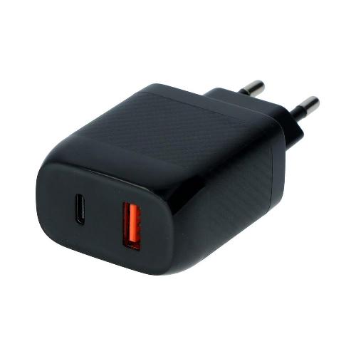 Allume Cigare - Prise Allume-cigare Chargeur Mural Rapide Duo 20w Usb-C + 18w Usb 3.0 Carpoint