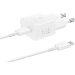 Chargeur pour téléphone mobile Samsung Chargeur secteur 25W Avec cable USBC Blanc