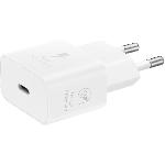 Chargeur - Adaptateur Alimentation Telephone Chargeur pour téléphone mobile Samsung Chargeur secteur RAPIDE 25W. Port USB Type C Blanc