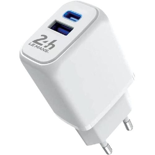 Chargeur - Adaptateur Alimentation Telephone Chargeur Secteur 1 Usb-A Et 1 Type-C 33w 24h Le Mans - 24h Le Mans