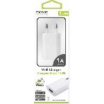 Chargeur - Adaptateur Alimentation Telephone Chargeur secteur 1A USB - Moxie x5