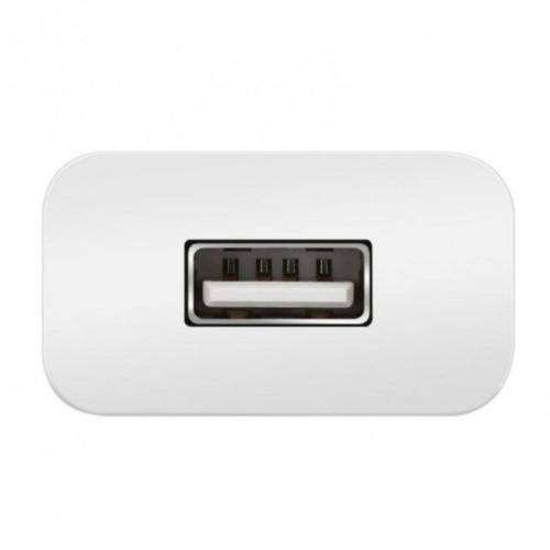 Chargeur - Adaptateur Alimentation Telephone Chargeur secteur 2.4A 1USB blanc - Moxie