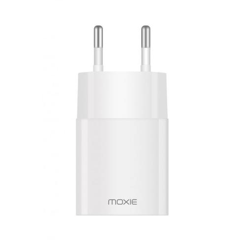 Chargeur - Adaptateur Alimentation Telephone Chargeur secteur 2.4A 1USB blanc - Moxie