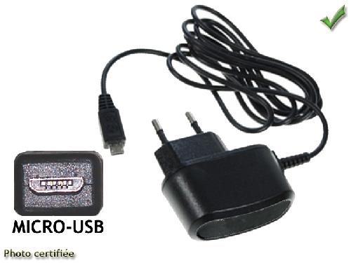Chargeur - Adaptateur Alimentation Telephone CHARGEUR SECTEUR 220V + CONNECTIQUE MCRO USB POUR TELEPHONE