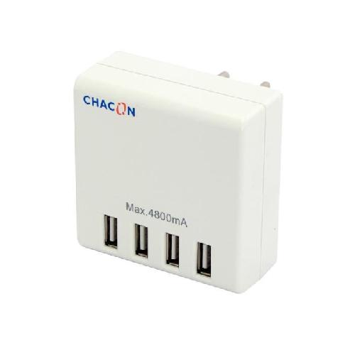 Chargeur - Adaptateur Alimentation Telephone Chargeur secteur - CHACON - 40030 - 3 USB-A + 1 USB-C