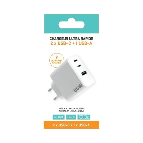 Chargeur - Adaptateur Alimentation Telephone Chargeur secteur ultra rapide 65W SD x10