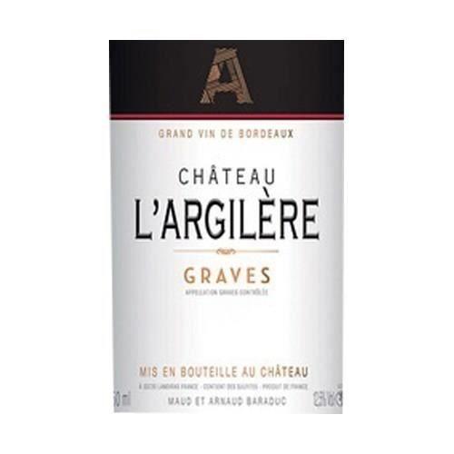 Vin Rouge Château L'Argilere 2019 Graves - Vin rouge de Bordeaux