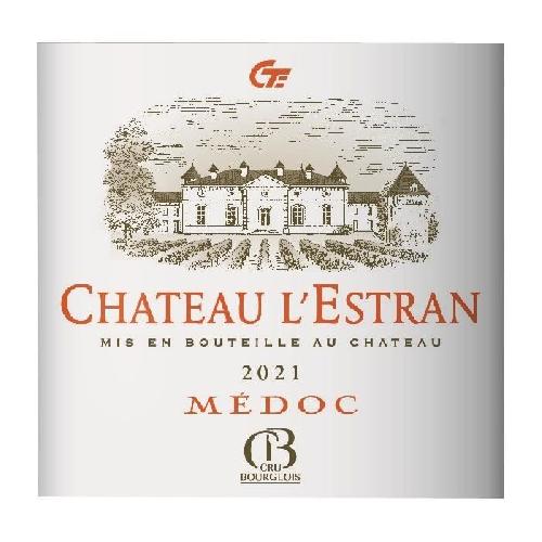 Vin Rouge Chateau L'Estran 2021 Medoc Cru Bourgeois - Vin rouge de Bordeaux