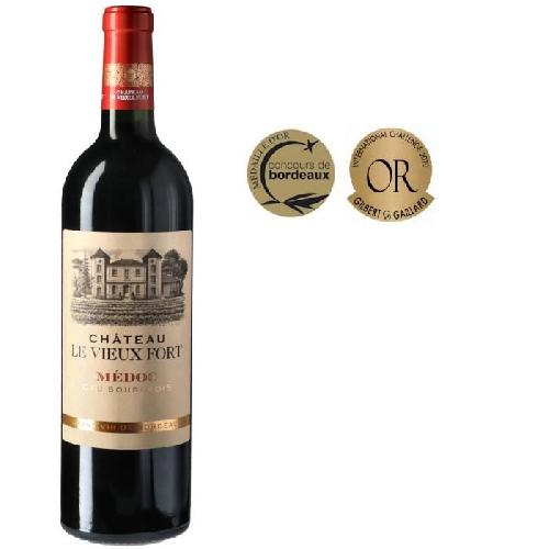 Vin Rouge Chateau Le Vieux Fort 2018 -19Medoc Cru Bourgeois - Vin rouge de Bordeaux
