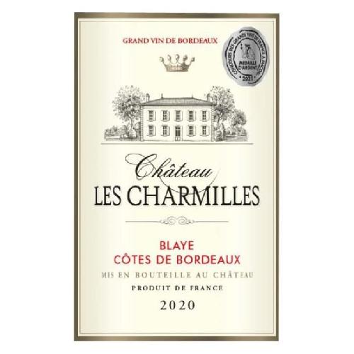 Vin Rouge Château Les Charmilles 2020 Blaye Côtes de Bordeaux - Vin rouge de Bordeaux