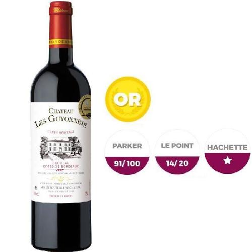 Vin Rouge Château Les Guyonnets 2015 Cadillac  Côtes de Bordeaux - Vin rouge de Bordeaux