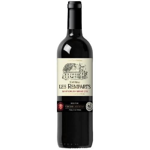 Vin Rouge Château Les Remparts 2021 Saint-Emilion Grand Cru - Vin rouge de Bordeaux